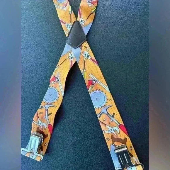 ⚡️Sale ⚡️Holdup Tradesman Series Work Suspenders In Carpenter Pattern - Picture 2 of 7